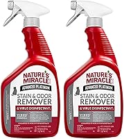 Vista 10 de Nature's Miracle Advanced Platinum - Removedor de manchas y olores y desinfectante de virus, 32 onzas, elimina los desastres difíciles de los perros