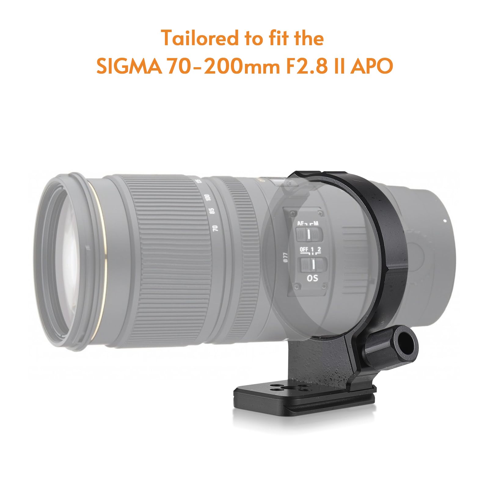 Andoer 71mm Tripod Mount Ring with 60mm Quick Release Plate 1/4