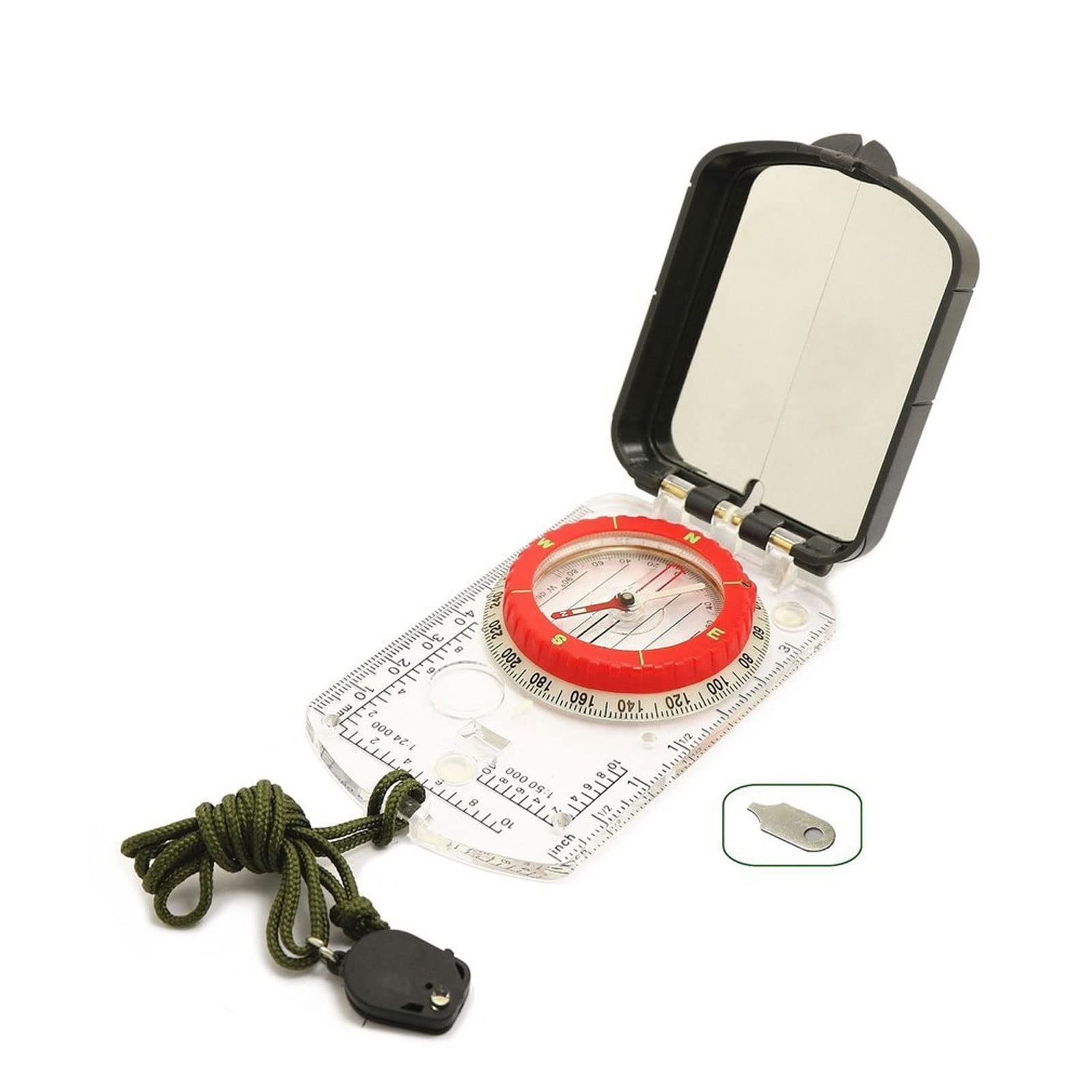 JINGYAN Kompasy Outdoor Camping Compass Geologic Fluorescencyjny Przenośny Cyfrowy Kompas Wspinaczka Piesze Wycieczki Campingowe Narzędzia