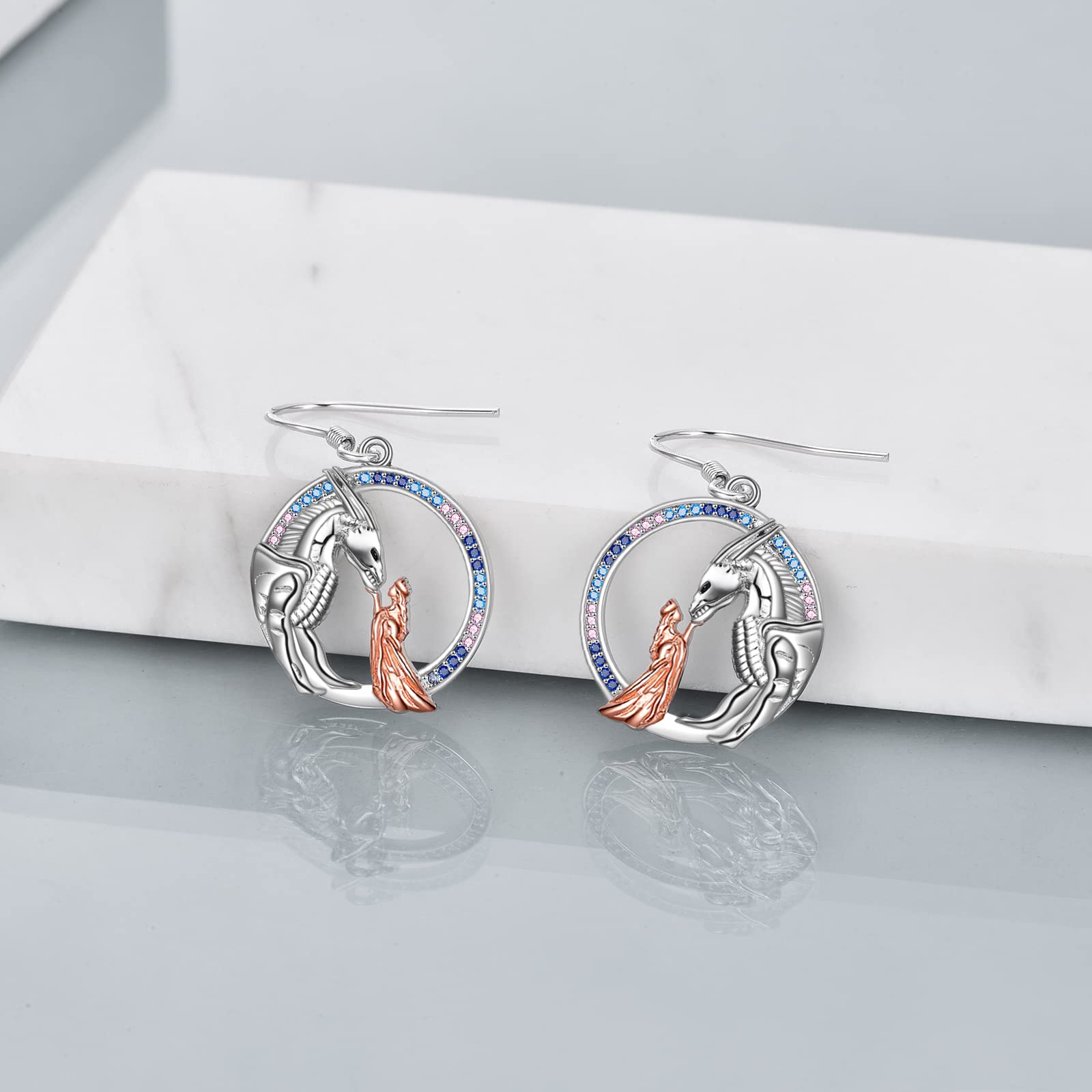 YAFEINI 925 Sterling Silber Keltische Knoten Ohrringe Ohrringe Herz Liebe Schmuck Weihnachten für Frauen Mädchen