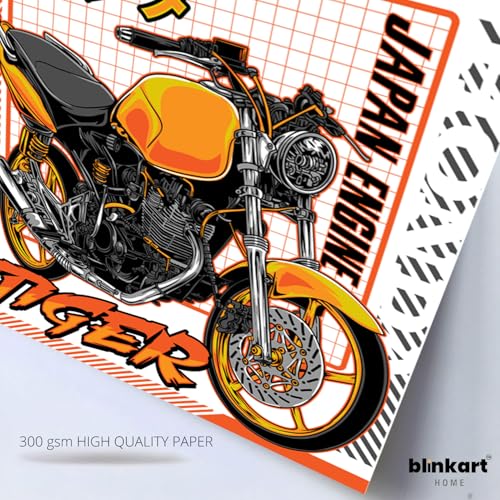 Image of BLINKART Honda Tiger (Custom) Car Posters Sticker Gift Items for Boys Room Wall Decor || Comes with Double-Sided Tape|| Decoration Bedroom Living Room Office Studio Decor | 12x18 In (A3) - CAR-291