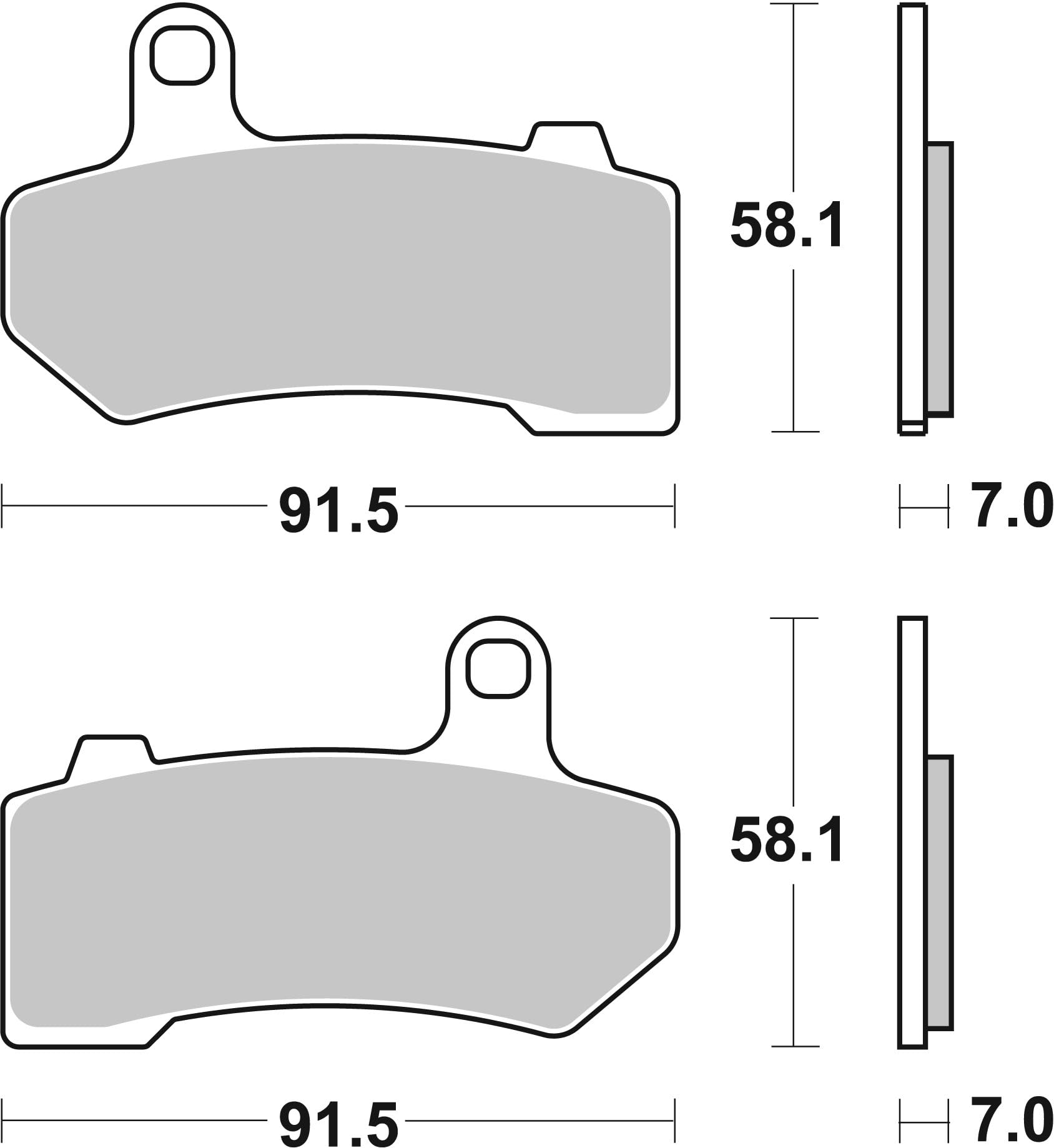 BREMBO Juego de pastillas de freno Delantero 07HD17SA Juego de pastillas de freno Compatible con HARLEY-DAVIDSON MC ELECTRA GLIDE NIGHT ROD ROAD KING ULTRA CLASSIC ROAD GLIDE