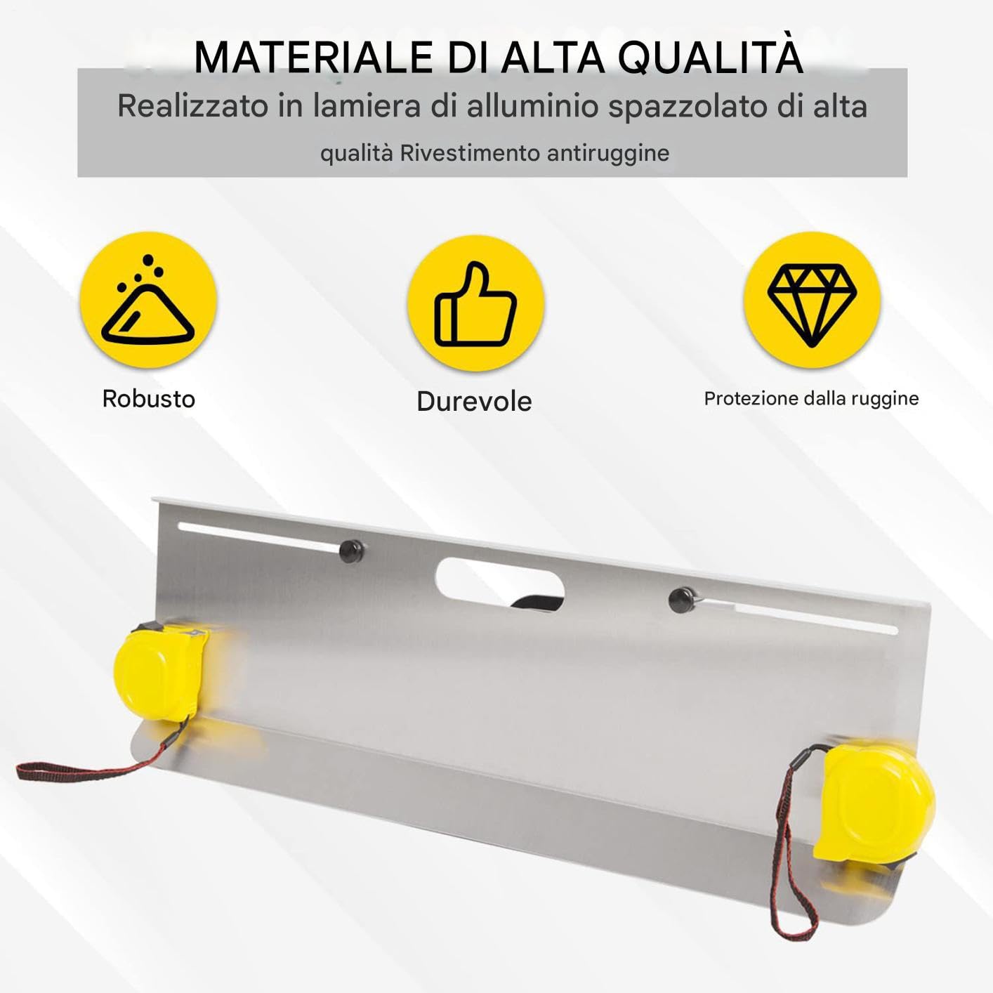 Alineador De Ruedas Escala Clara Ajustable Resistente | Kit De Placa De Alineación De Ruedas Escala Clara Ajustable Resistente Para Coche, Camión, Vehículo, Garaje Y Hogar