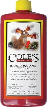 Cole's FS16 Flaming Squirrel Seed Sauce, 16-Ounce