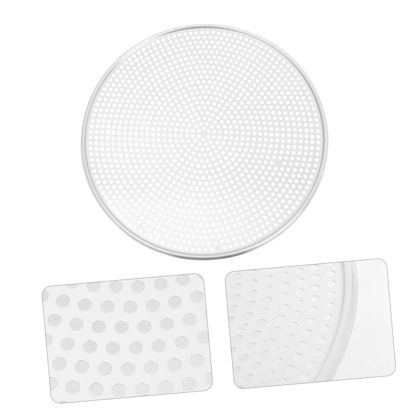 Zerodeko Teglia Pizza Forata Forno in Alluminio Antiaderente Piastra Rotonda Distribuzione Calore Uniforme e Resistente Deformazione