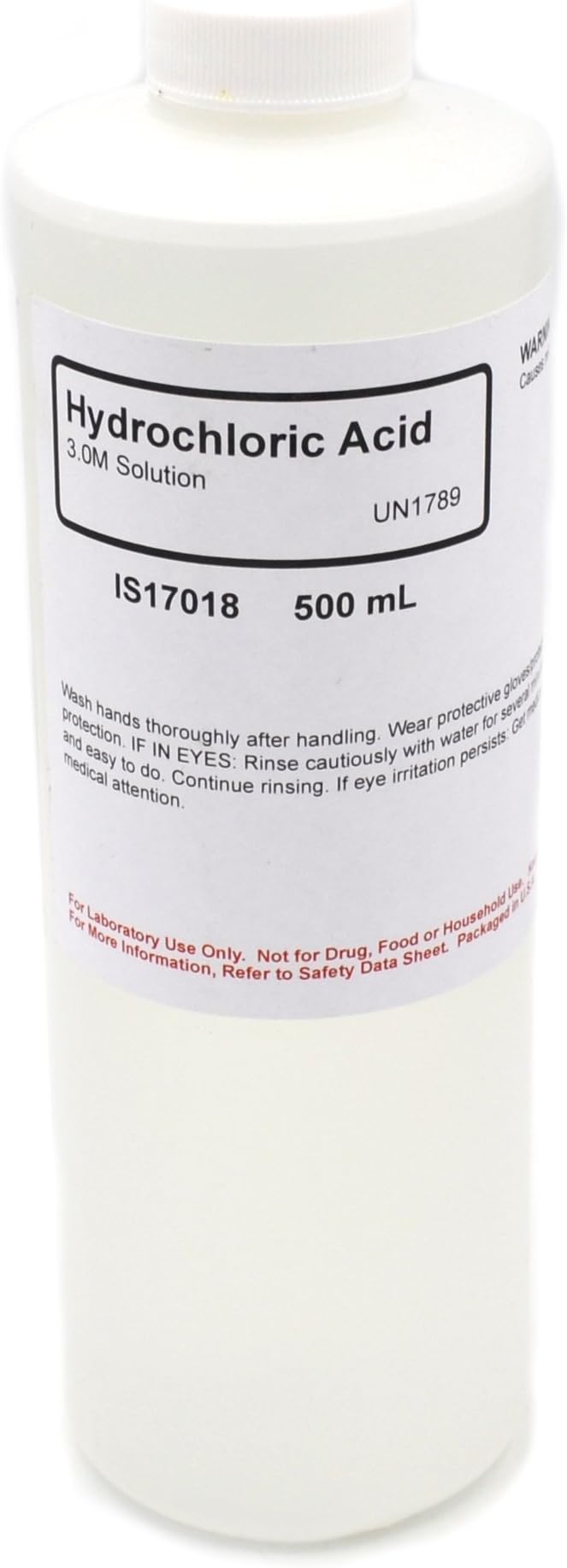 ALDON Innovating Science Hydrochloric Acid Solution, 3M, 500mL - The Curated Chemical Collection