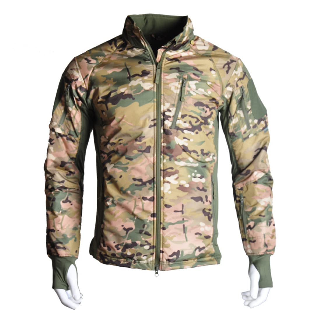Taktyczna kurtka rowerowa softshell spodnie polowanie ubrania wojskowy mundur wiatroszczelny kombinezon kempingowy, Kurtka CP, XXL