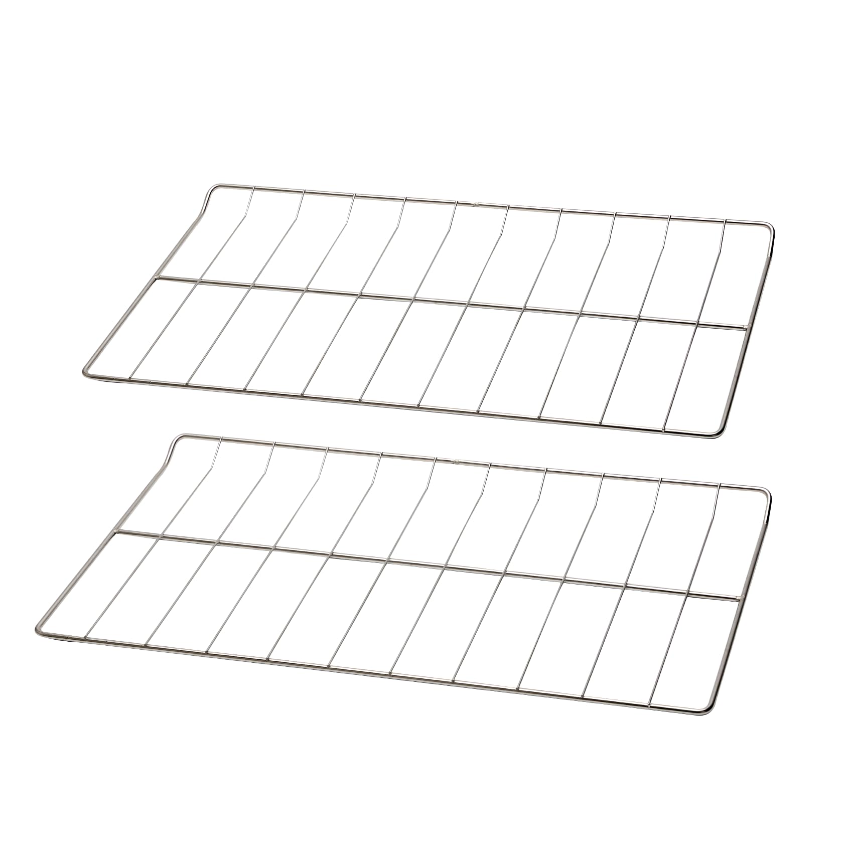 Photo 1 of 2 Pcs WPW10550642 Oven Rack, 25 x 15 Inch 304 Stainless Steel, Compatible with Whirlpool Oven Rack WFG320M0MS, WFG505M0BS3, Amana Series AGR3130BAW, AGR4230BAB2 Replacement Parts