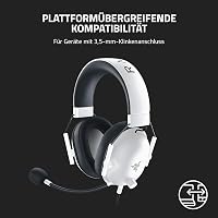 Căști Gaming Esports cu fir Razer BlackShark V2 X - Drivere Triforce de 50 mm, Sunet Surround 7.1, Microfon cardioid Hyperclear, Anularea pasivă a zgomotului, Alb 8