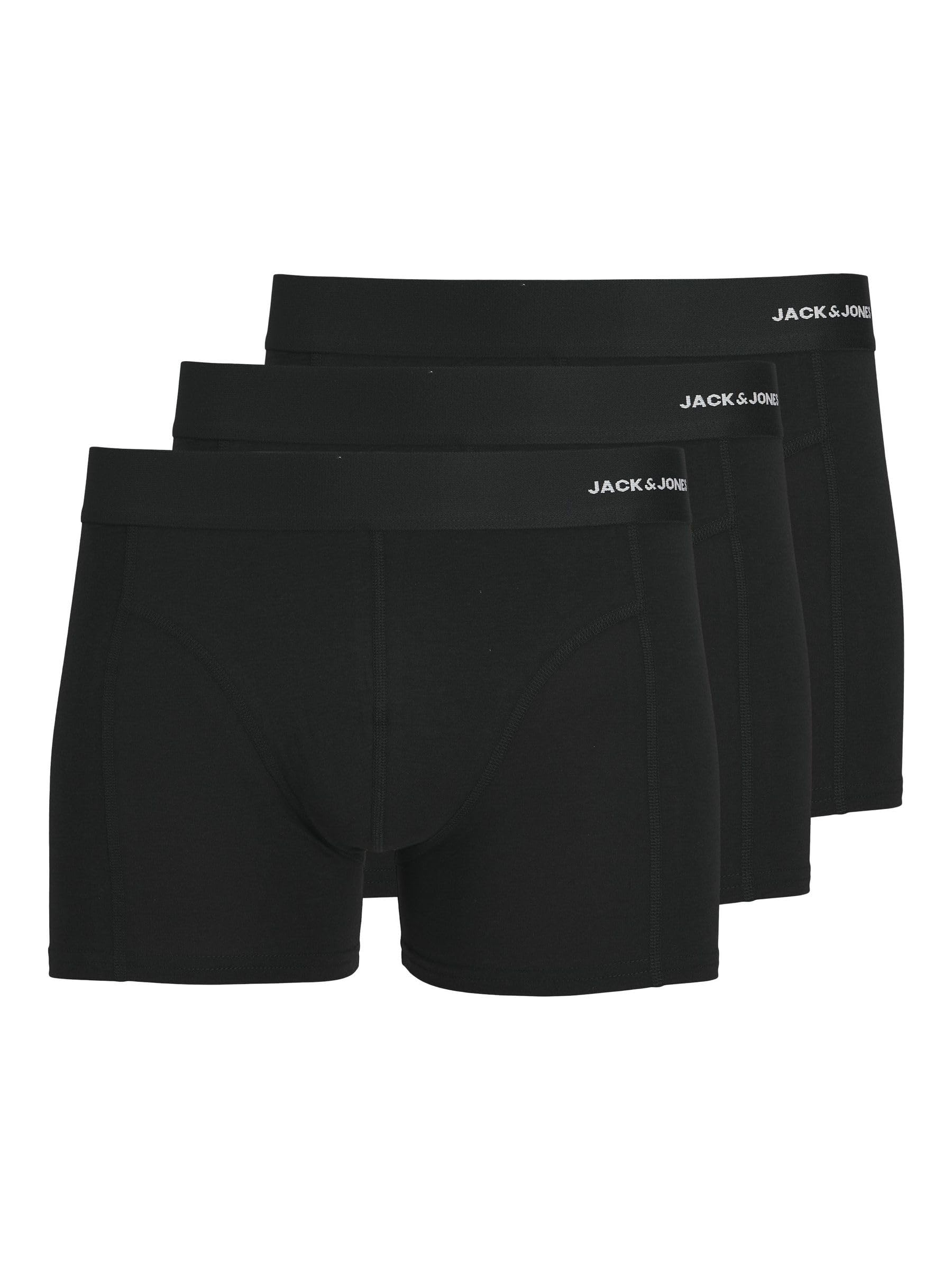 Jack & Jones Jacbasic Bamboo Trunks 3 Pack Noos Uomo Boxer Nero Xxl-image