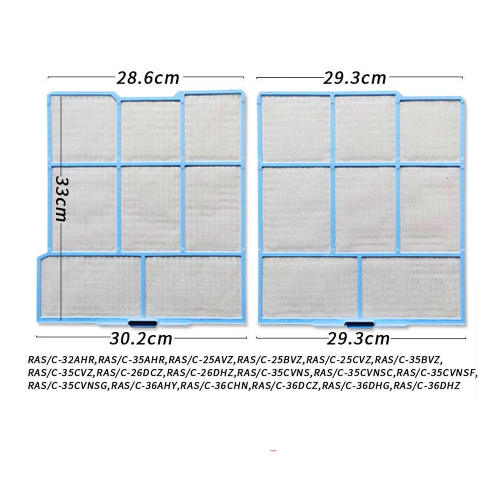 Compatibile Con Hitachi, Filtro | Filtro Dell'aria Condizionata, Con RAS-35AHR, 36AHY, 32AHR, 35AVZ, 26