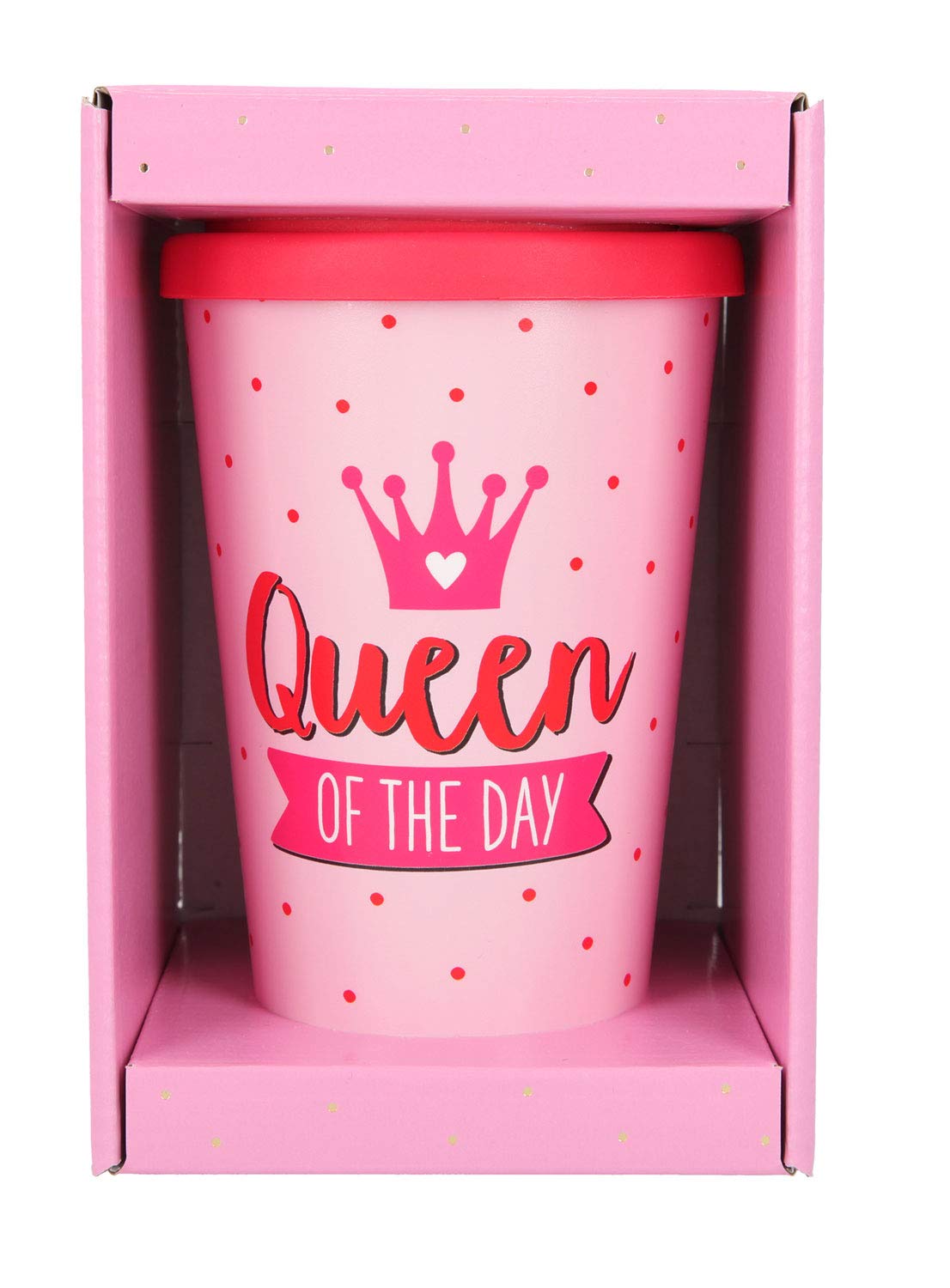 Depesche 2180.043 Go - Tazza in plastica con scritta Born to Be A Unicorn, 350 ml, multicolore