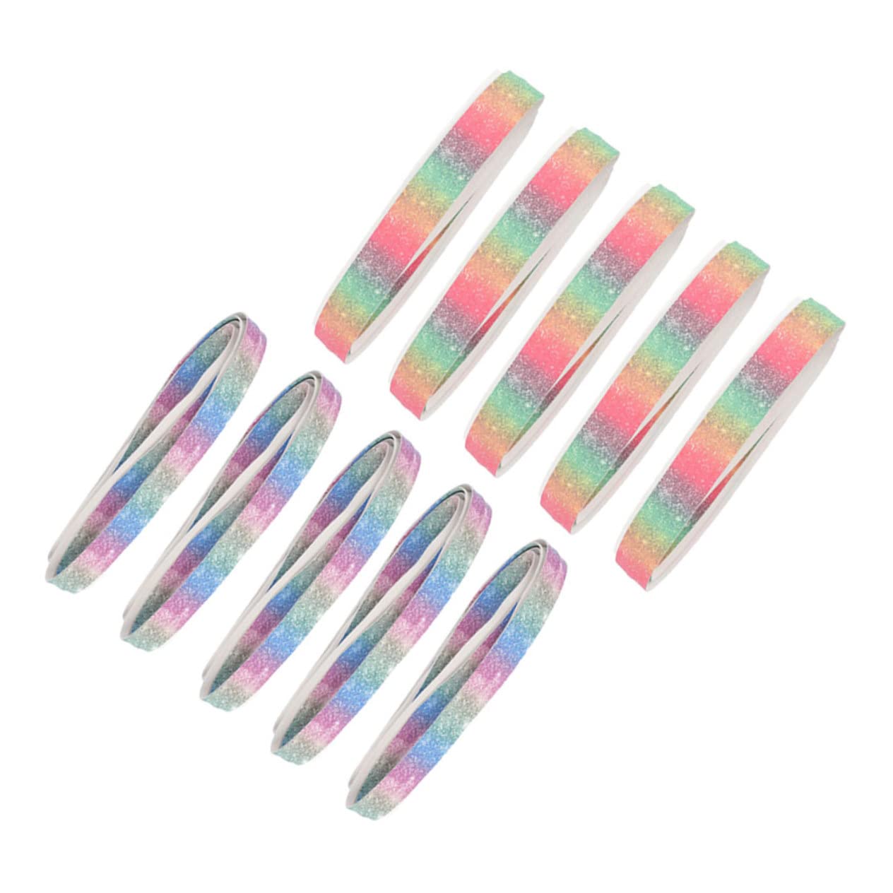 Happyyami 10Pcs Slip Sweat Absorbing Grip Tape for Badminton Tennis Rackets Fishing Rods Compact Lightweight Racket Overgrip Versatile Color Design