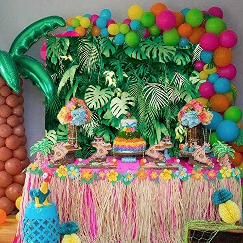 Fondo Fotográfico Tropical Verde 7x5FT Polyester miniatura 5