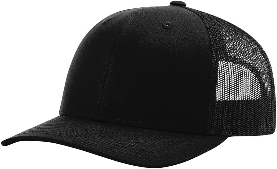Richardson 112 Men's Mesh Back Trucker Cap - Adjustable Snapback Baseball Hat