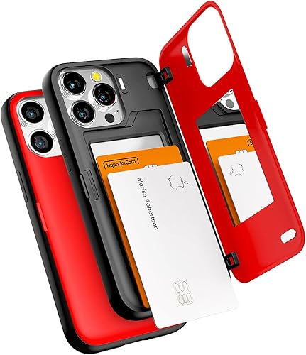 Miniatura 9 de GOOSPERY Parachoques magnético para puerta compatible con iPhone 13 Pro, funda con tarjetero, cierre automático de fácil imán, doble capa, Lila