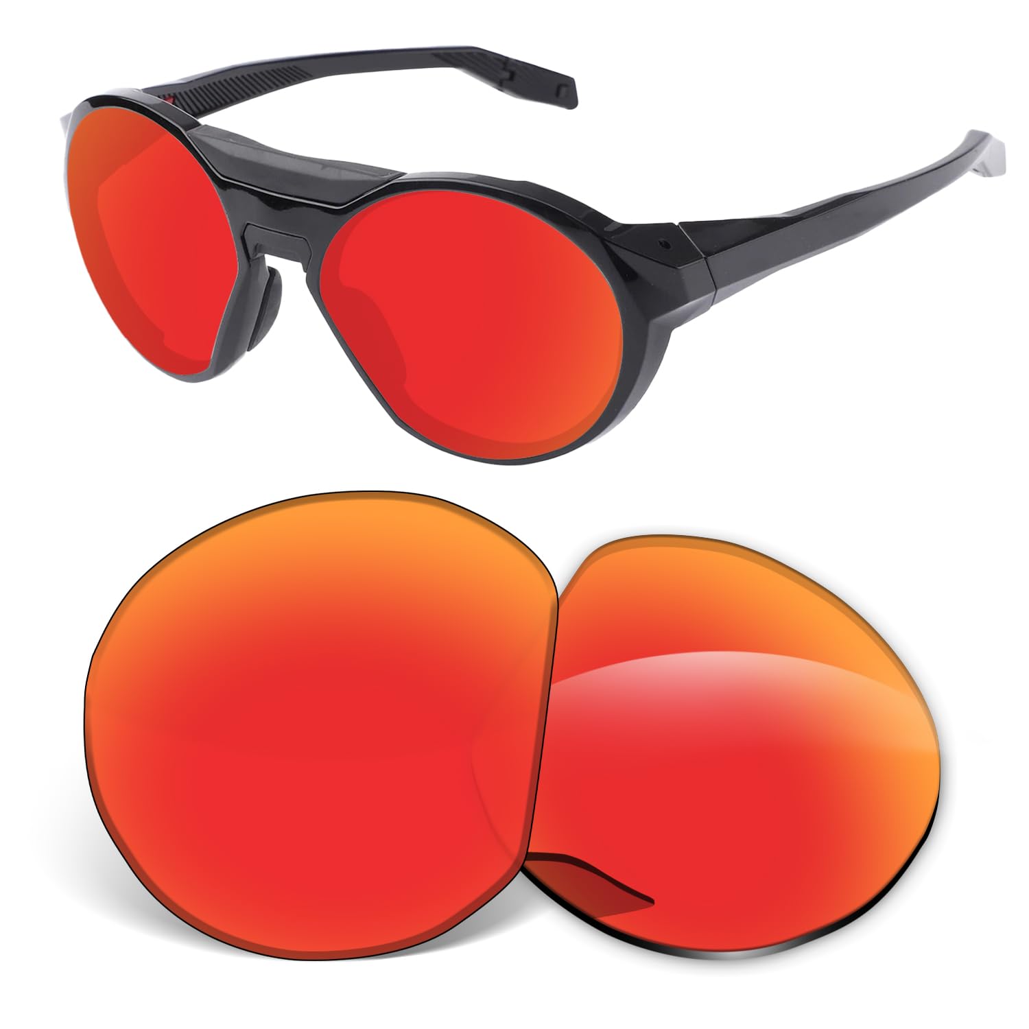 Lenti di ricambio da 1,5 mm compatibili con occhiali da sole Oakley Clifden OO9440 da 56 mm, antigraffio