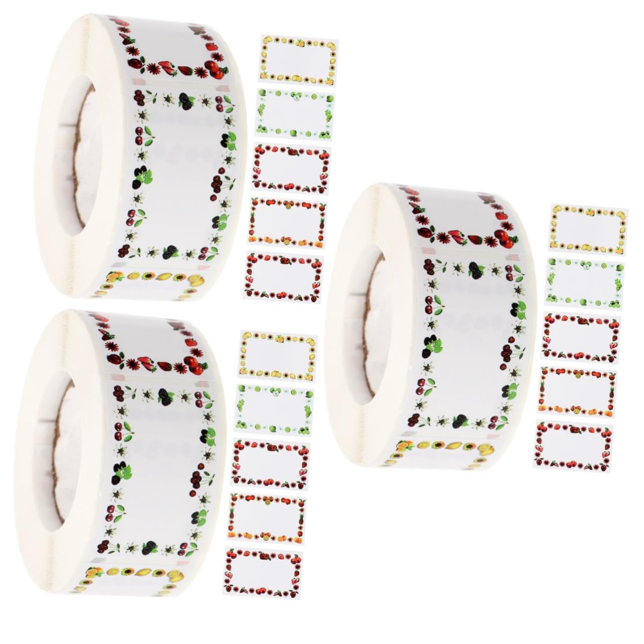 NUOBESTY 1500fogli Etichette Adesive Impermeabili e Resistenti All Per Alimenti Stickers Per Bottiglie e Barattoli Adatte Per La Conservazione e Organizzazione