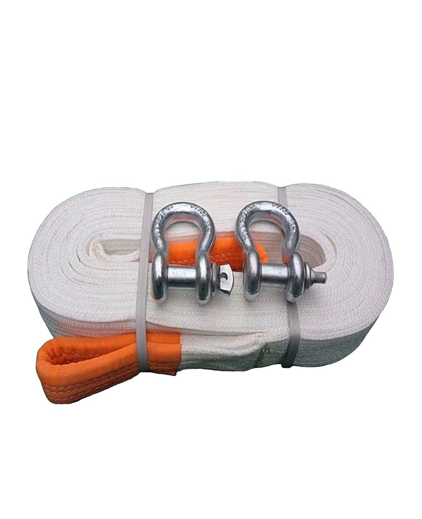 Corde de remorquage en polyester 5m de 50 tonnes pour dépannage de camion et tracteur
