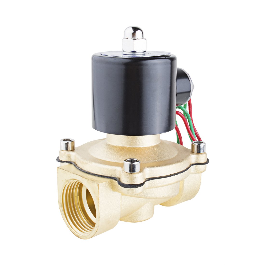 Aexit AC 220V Brass Electric Solenoid Valve 1" Pipeline Female Thread NC Direct Action (3c8a213b4ddc6a7e30c1727641febb61)