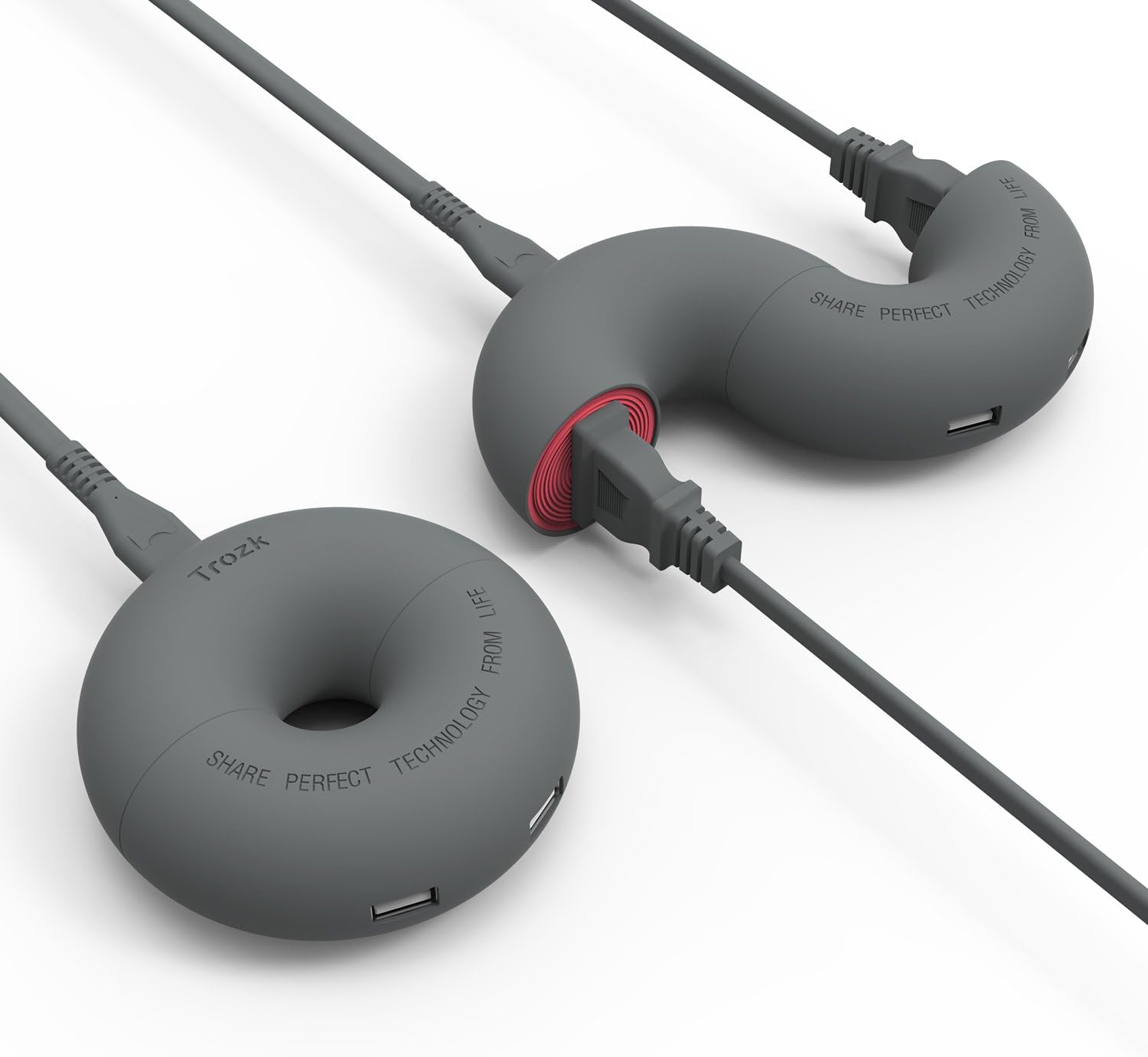 LDesign Portable Power Strip Surge Protector Electric