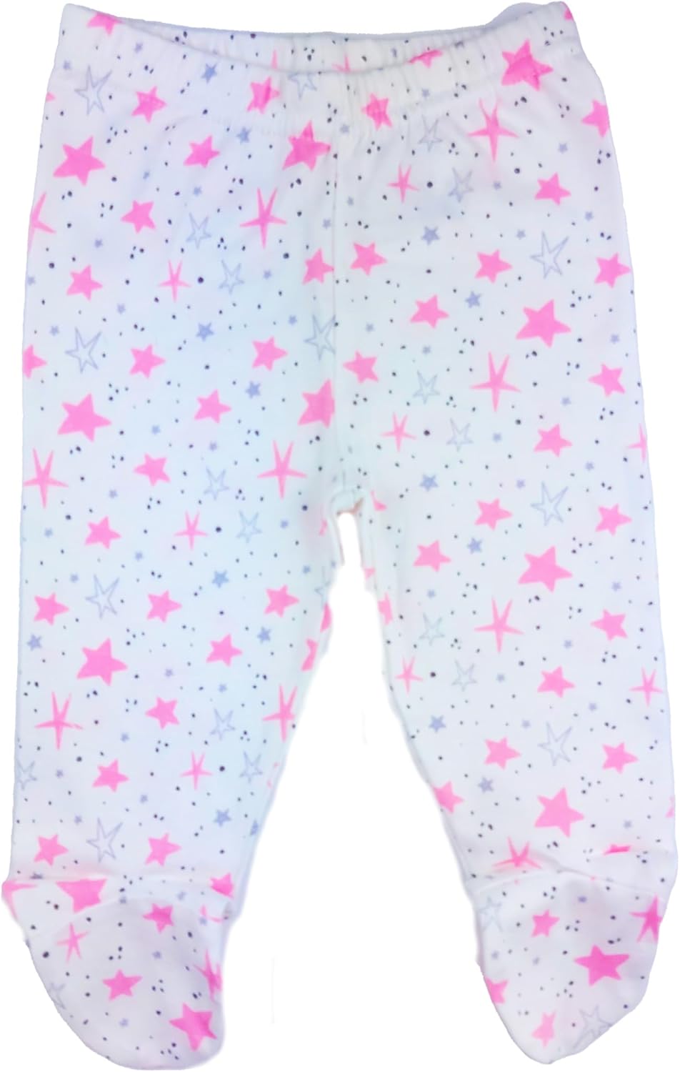 123 Bear 100% Cotton Baby Pants/Leggings with Footies 100% Cotton Unisex Boys Girls - Image 4