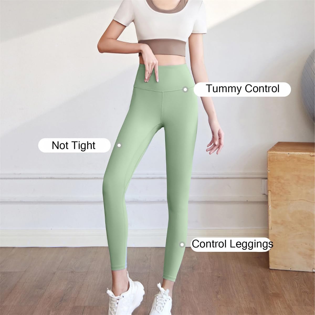 Mavabelle Legging gainant taille haute pour femme