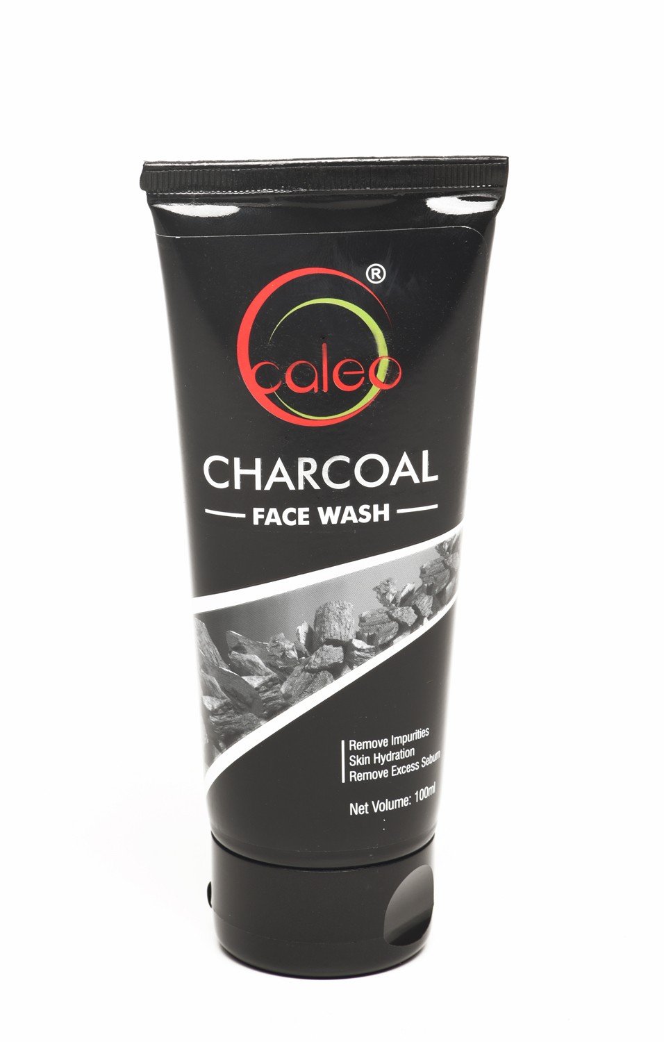 Caleo Activated Charcoal Face Wash Paraben Free for Deep Cleansing, Oil