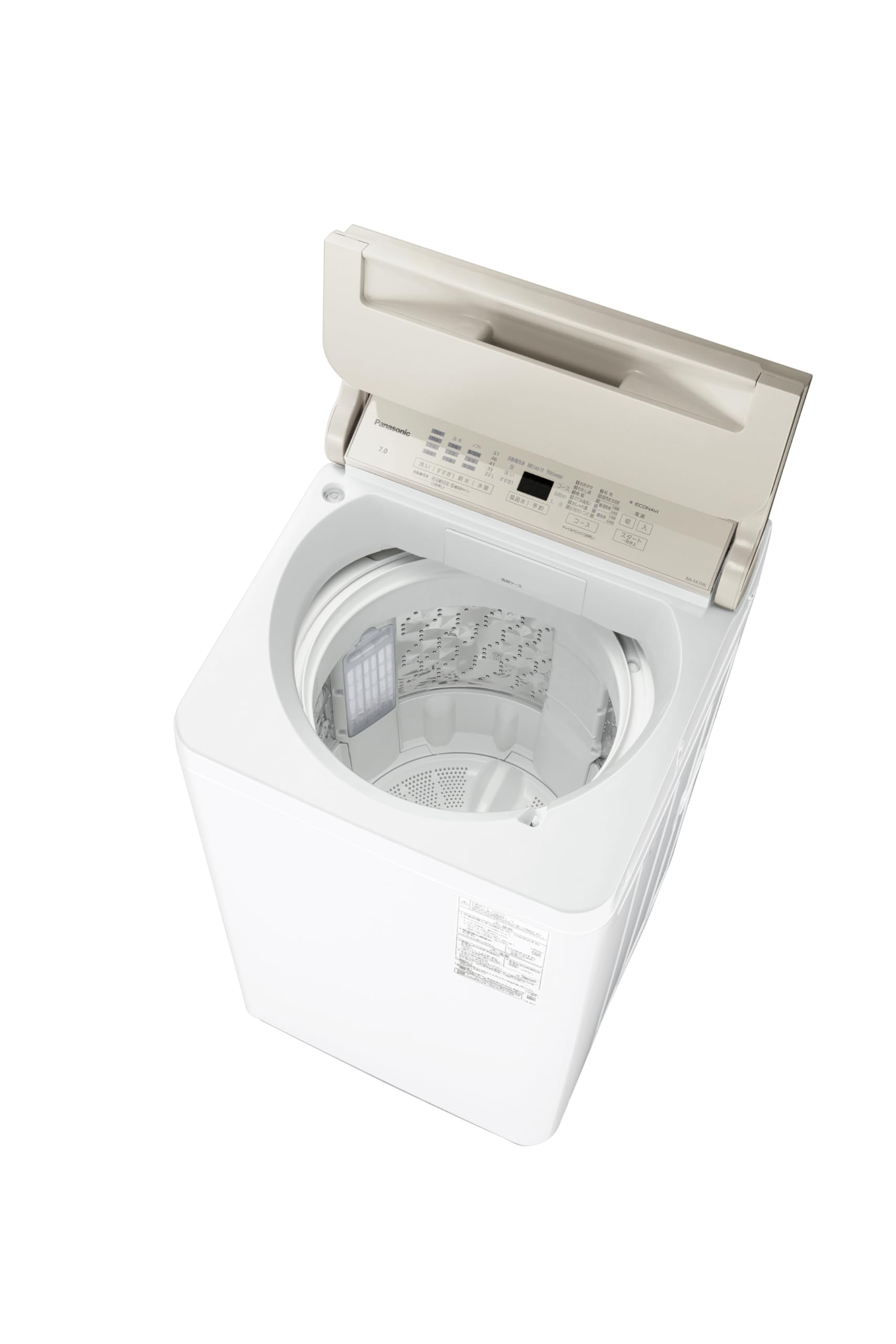 パナソニック最新！スゴ落ち泡洗浄ナチュラルベージュ7kg洗濯機！ 取付無料！パナソニック最新！スゴ落ち泡洗浄ナチュラルベージュ7kg