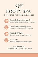 Vista 9 de BT Conjunto de exfoliante de spa para botín de cúrcuma y limón para manchas oscuras y trasero suave y brillante