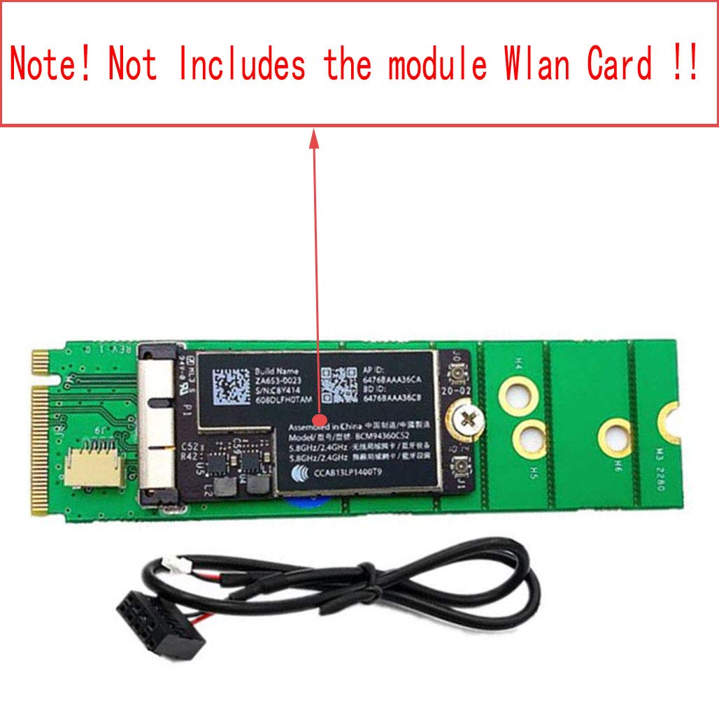 Placa Adaptadora Conversora Mini PCI-E Express De 52 Pinos Para Broadcom Bcm94360cd Bcm943602cs Bcm94360cs2 Bcm94331cd Bcm943224p~p187097612