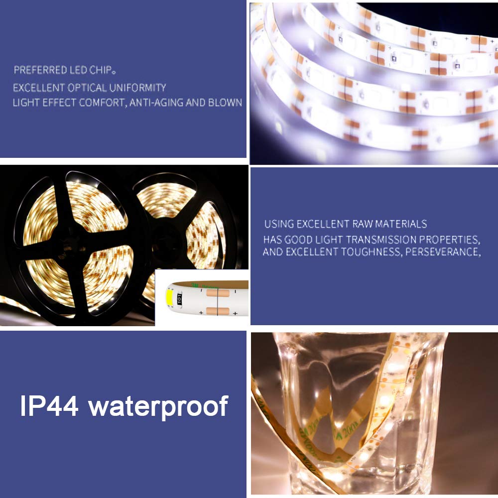 Striscia LED USB Con Sensore PIR – 2m, 120 LED, Bianco Freddo, Per Armadio, Scale E Notte, 3 Modalità Luce, IP65