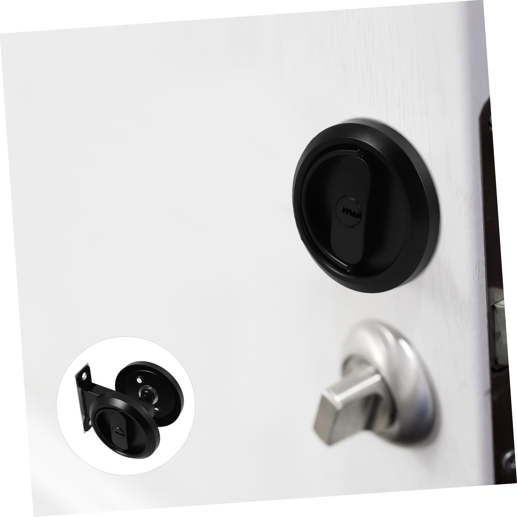 Serratura Scorrevole Invisibile Inossidabile Per Porte Maniglia Per Bagno Camera Da Letto e Cucina Sicurezza Aggiuntiva e Installazione Facile