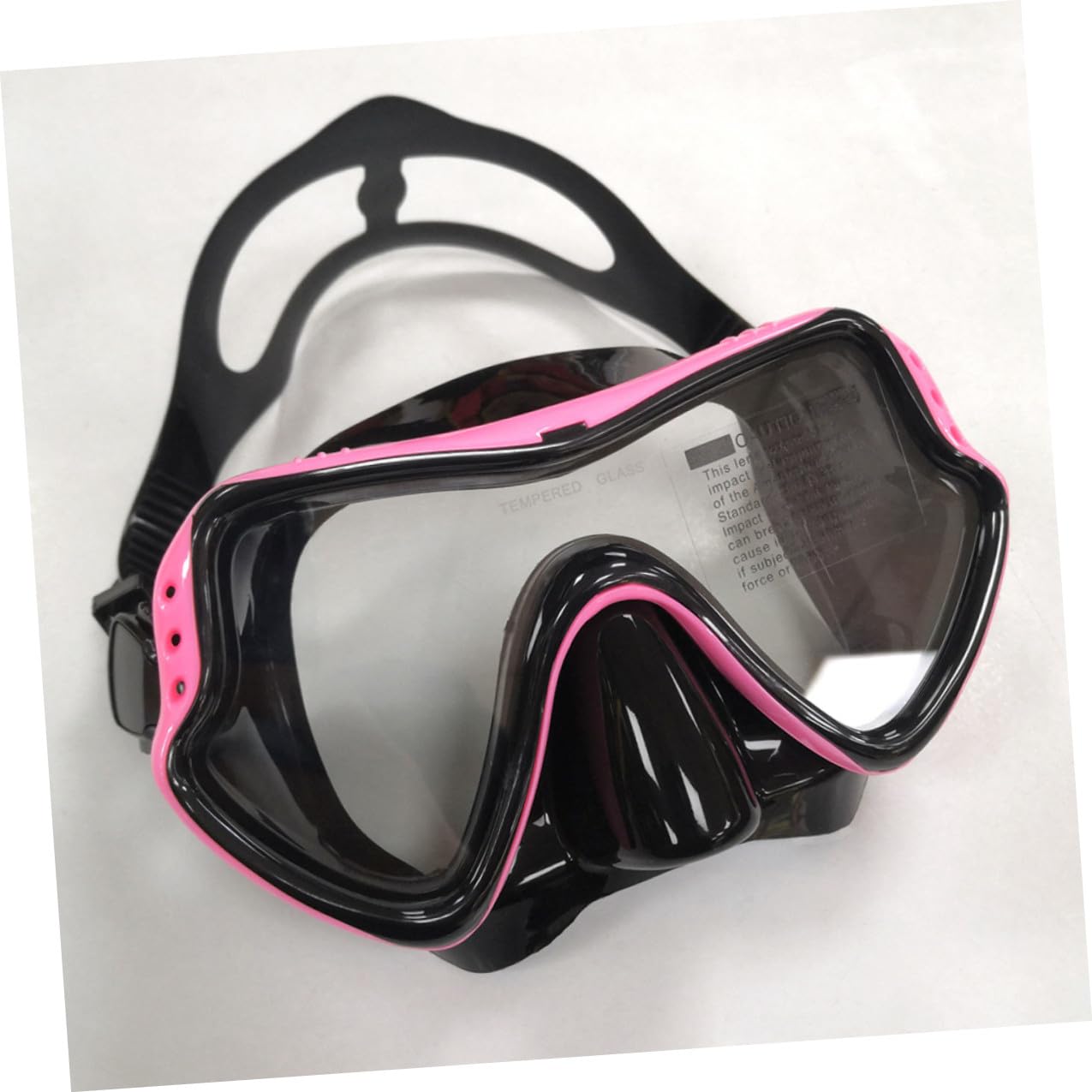 Gafas de Snorkel y Buceo con Tubo sin Olor Correa Elástica y Ventana Única para Natación Segura y Vista Amplia Completo Rosa para Adultos