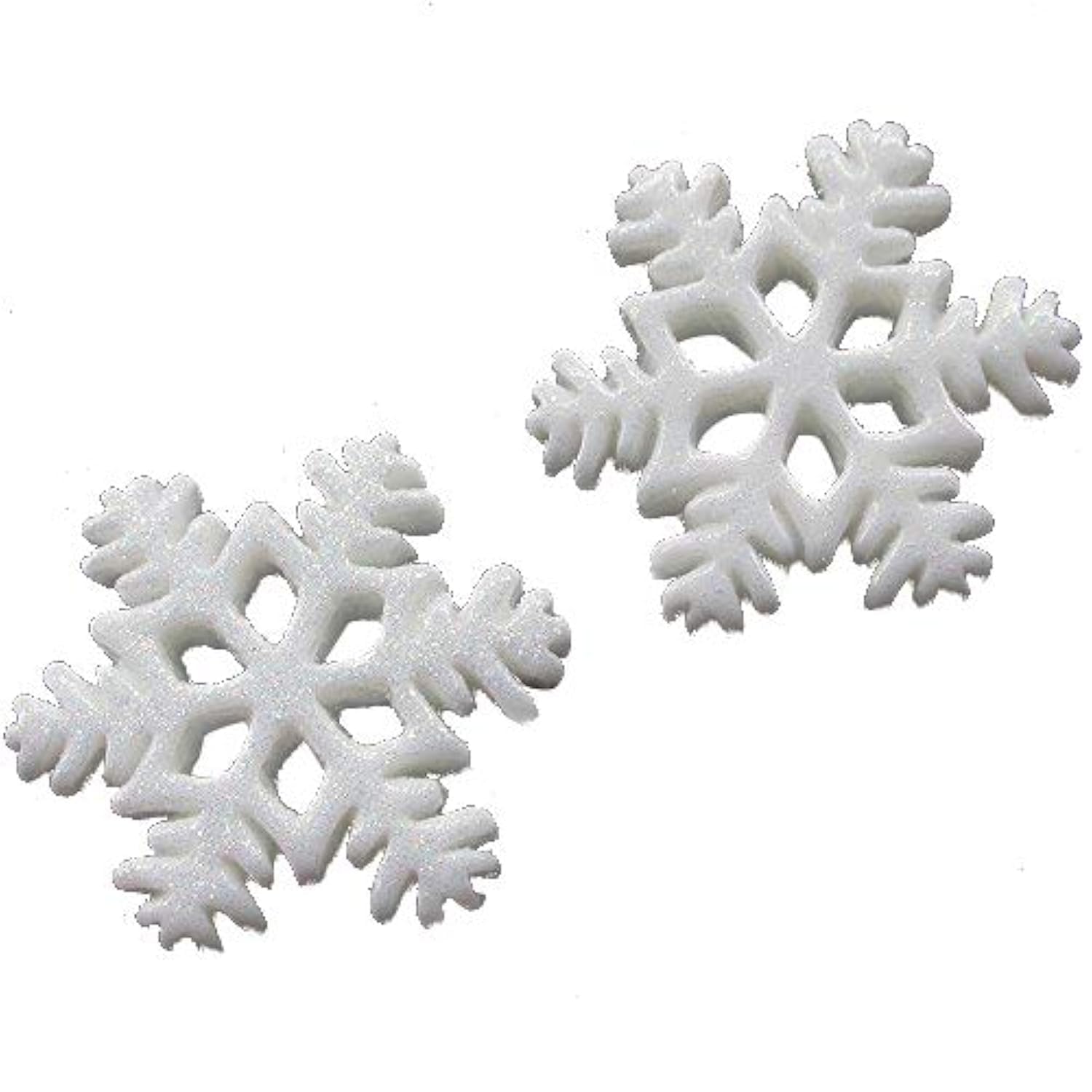Chenkou Craft White Snow Flake Merry Christmas Resin Flat Backs Diy Craft 20Mm 30Pcs