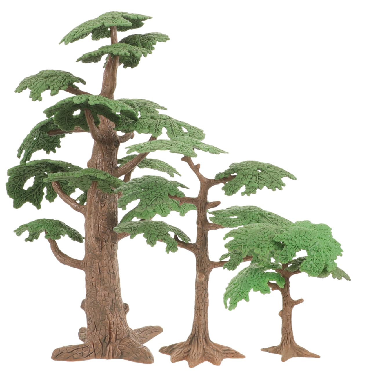 Artificial Trees Model - 3PCS Small/Medium/Large Realistic Simulated Pine Diorama Trees for Railroad Scenes, DIY Micro Landscape Scenery Building Architectural Models