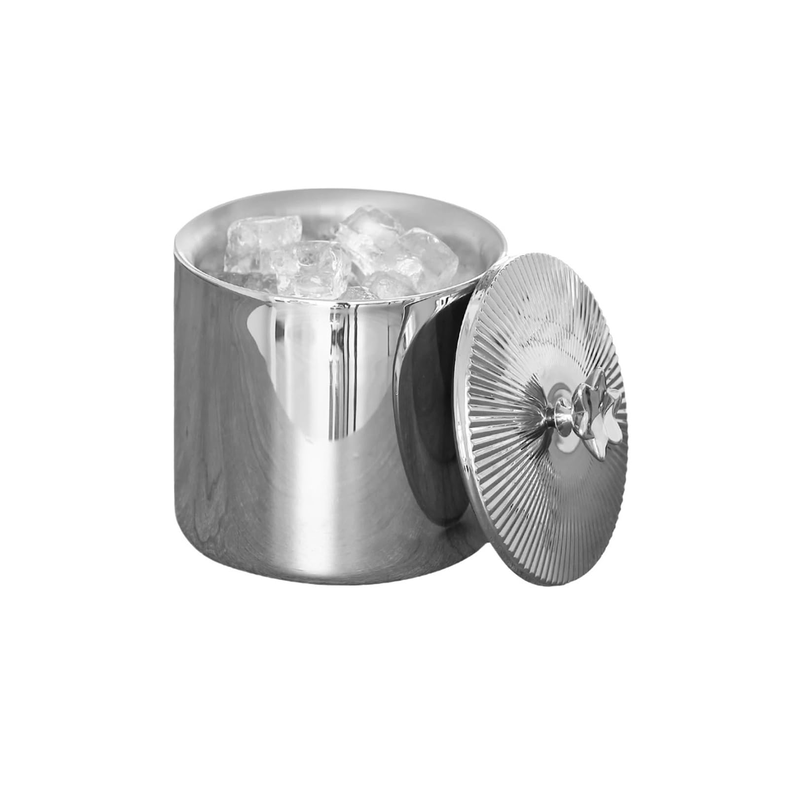 FZL02068LM Ice Bucket Stainless Steel Ice Bucket with Lid Suitable for indoor and outdoor use Wine Cooler