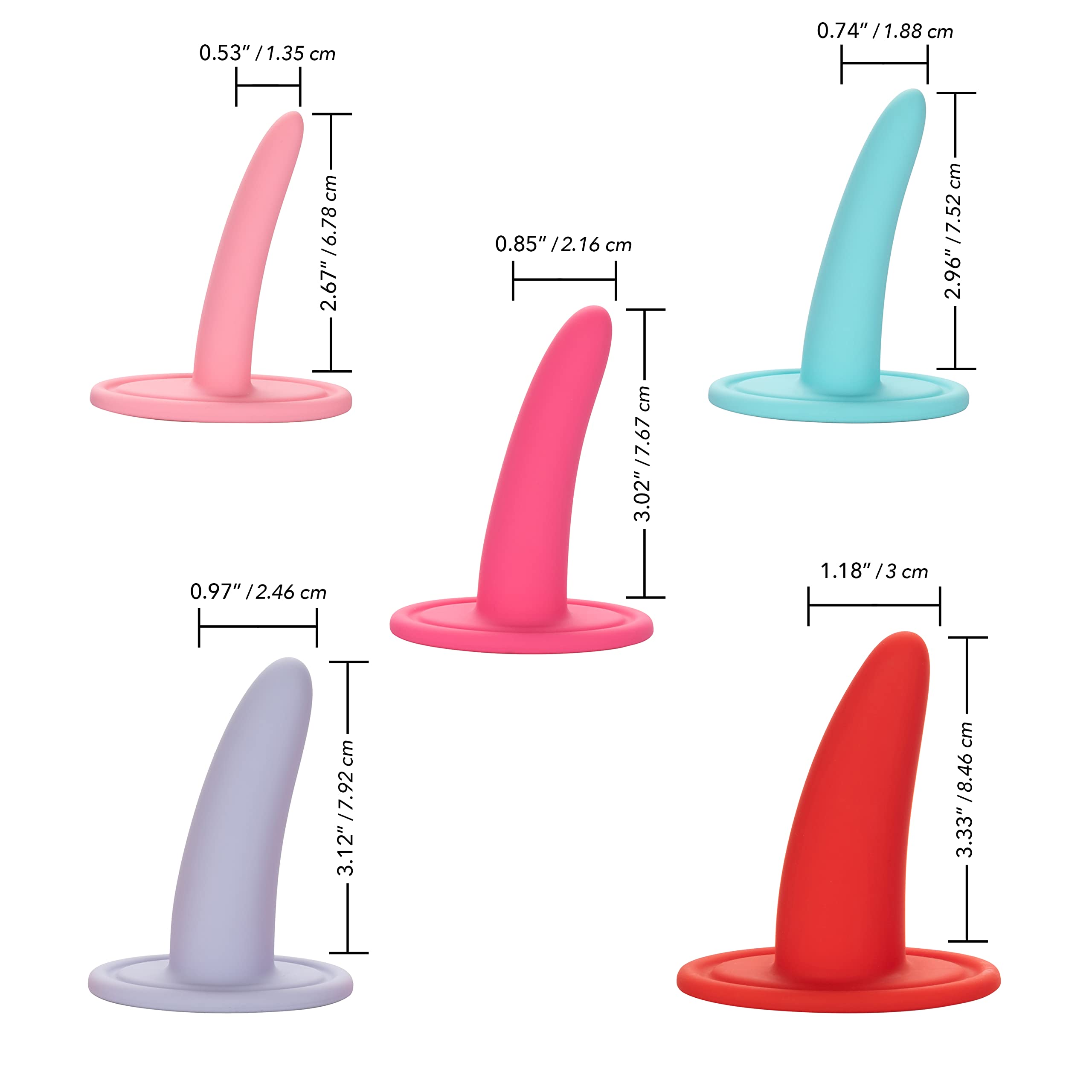 California Exotic Novelties Juego de Dilatadores Vibradores