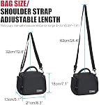 Shoulder Camera Bag Cwatcun Water Resistant Sling Camera Bag for Nikon Canon Sony Pentax Olympus Panasonic Samsung & Many More SLR DSLR and Photography Accessories (Small, 1.0 Black)