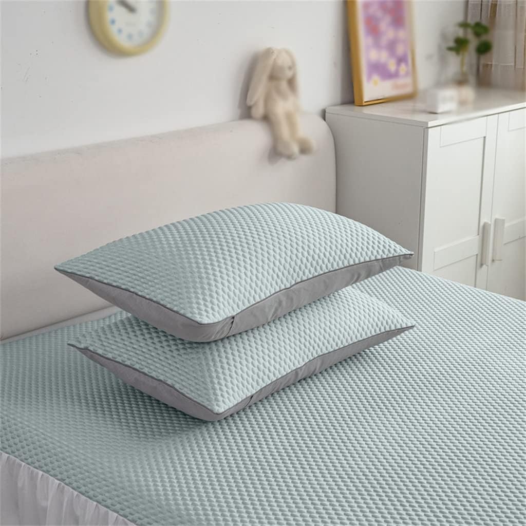 Cool Feeling Ice Bean Mat Machine Washable Folding Air Conditioning Soft Three-piece Set image 4