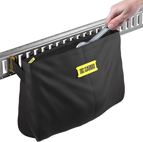 DC Cargo Mall E-Track Bolsa de almacenamiento para remolques, bolsa de lona resistente de 14 x 24 pulgadas con cremallera, capacidad de peso de 50