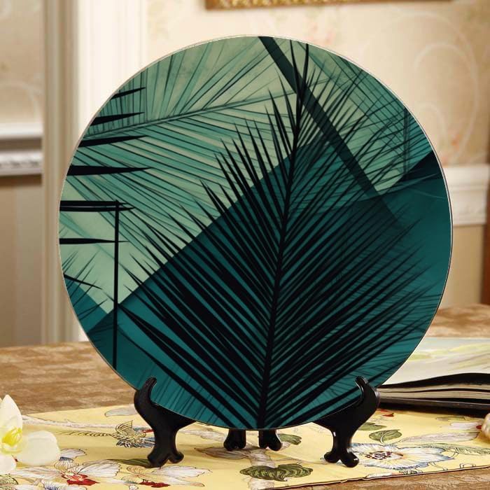 Artwork Panda 10-inch Ceramic Plate for Wall Display or Tabletop, with Stand & Hook DP-832736898