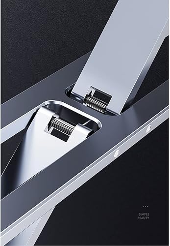 Miniatura 6 de HAENJA Soporte para laptop puede levantar aleación de aluminio de pie suspendido escritorio elevado, marco de soporte plegable portátil, estante