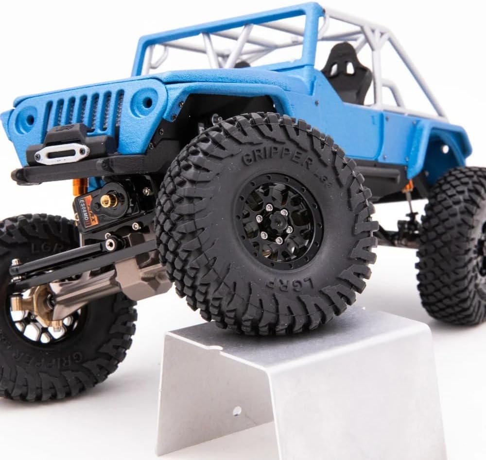 Little Guy Racing Parts Torq Series 1.0 Beadlock Wheels Compatible with 1/24 Scale RC Axial SCX24, RGT, Element, Enduro, URUAV, Satin Black, 28mm (1.1") x 31mm x 13mm (4 Wheels Per Order) LGW303