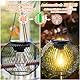 Solarlampen für Außen, Ortiny 2 Stück IP65 Wasserdicht Metall Solarlampen für Außen Garten Christmas Decorations Solarlampen für Garten Draußen Gartendeko Patio Baum Balkon Rasen Wand Tisch Geschenk