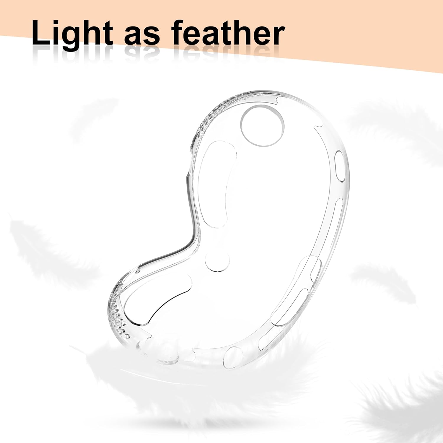 Compatible with Apple Vision Pro Protective Cover Case, PC+Transparent TPU Case for Apple Vision Pro VR Headset 2024 Accessories