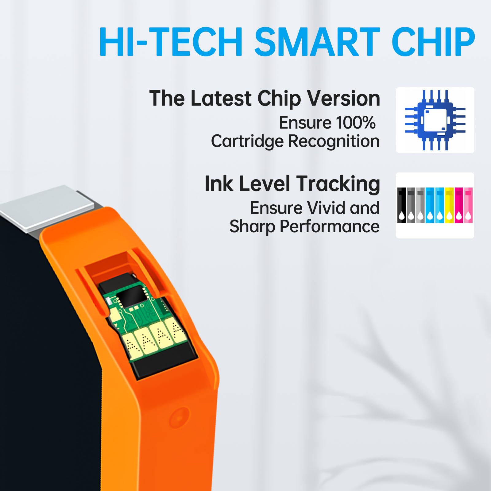 Amazon.com: BINKSYLER 8-Pack CLI-65 CLI65 Ink Cartridges with Chip