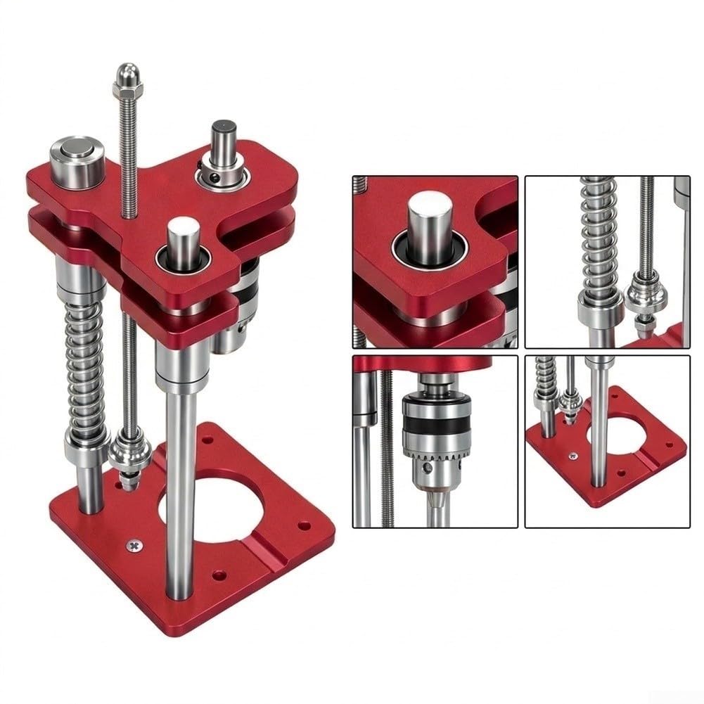 Soporte de taladro vertical Guía portátil de aleación para madera (estilo
