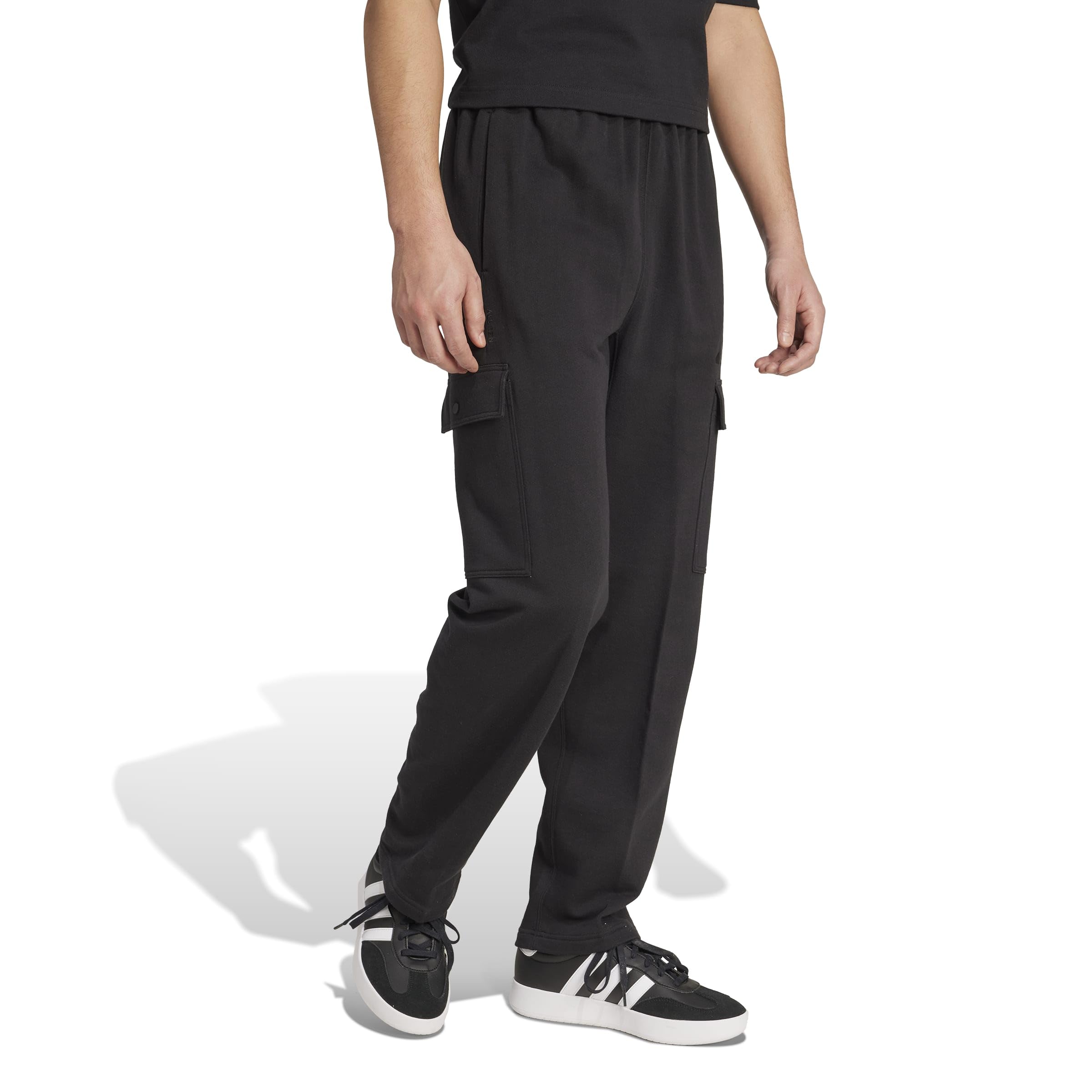 adidas Herren Golfhose All Szn French Terry Loose Cargo Open Hem Pants
