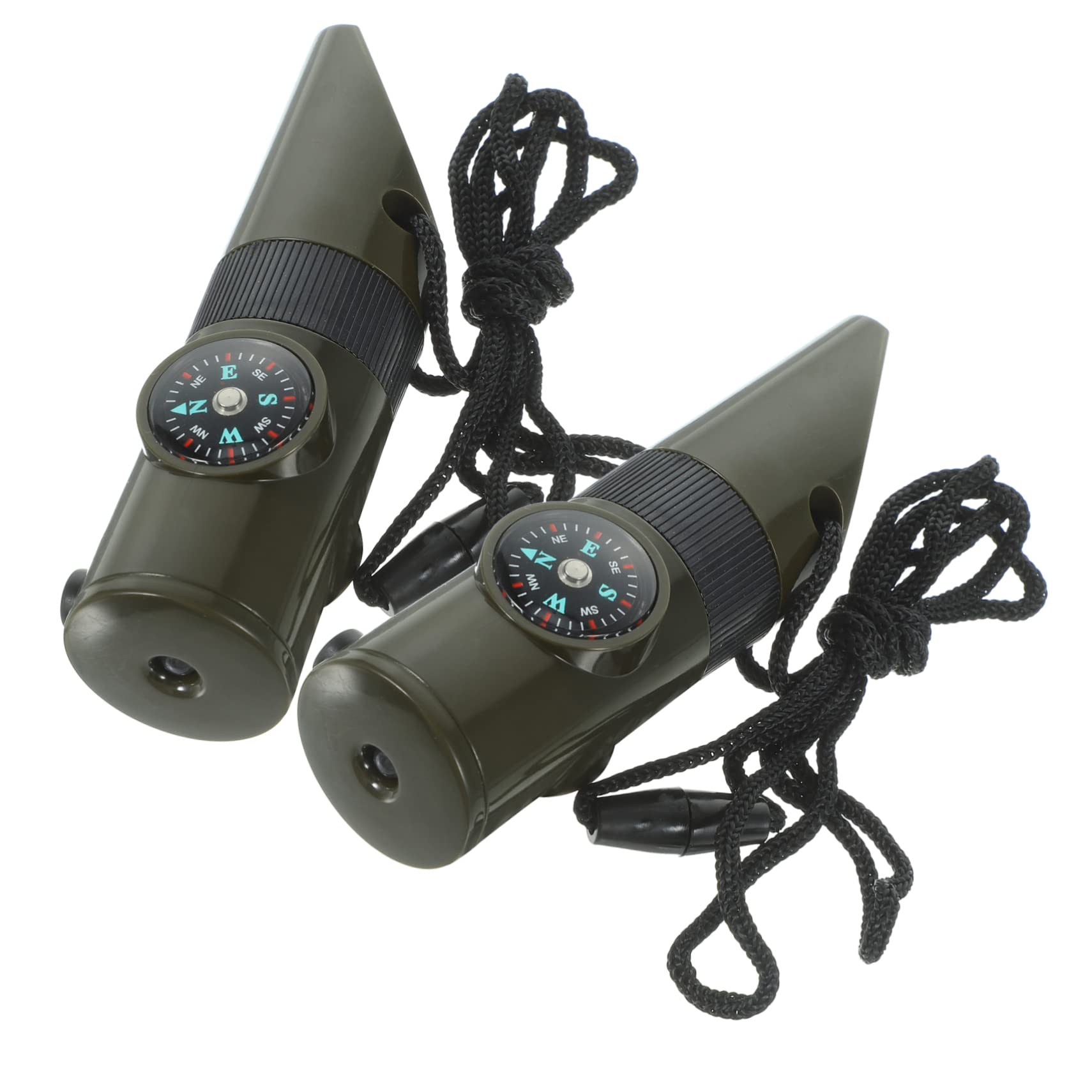 Sosoport Fischietto D'emergenza Fischietto Multifunzione Fischietti di Emergenza con Cordino LED Light Lucine LED Whistle Attrezzature Salvavita Forniture per Esterni Lega